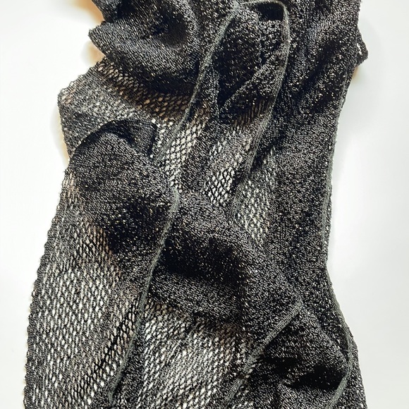 Black/Silver Speckled Scarf - Picture 2 of 4